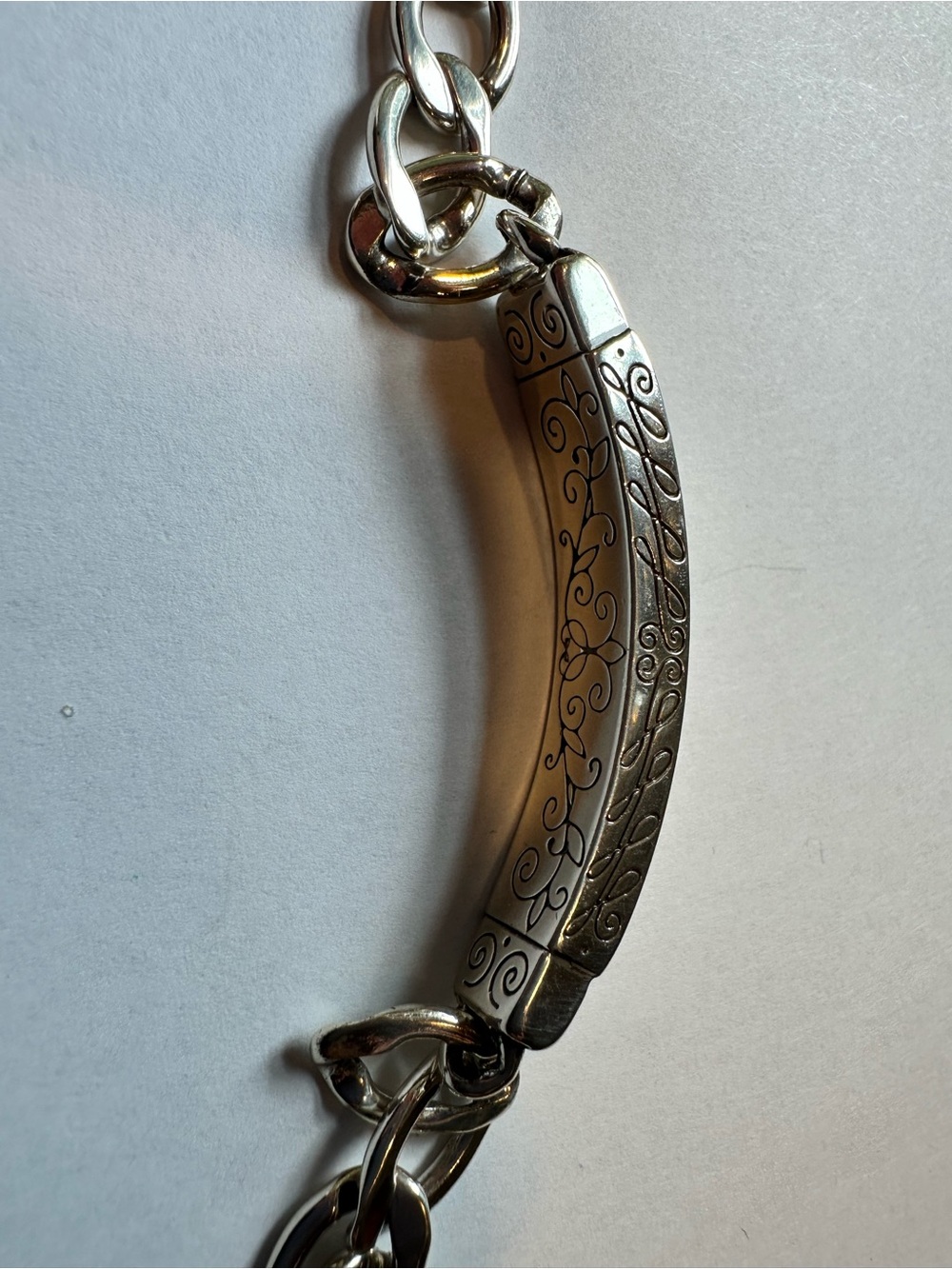 Brighton ‘Dream' Engraved Silver Tone Bracelet Bar - Picture 4 of 4
